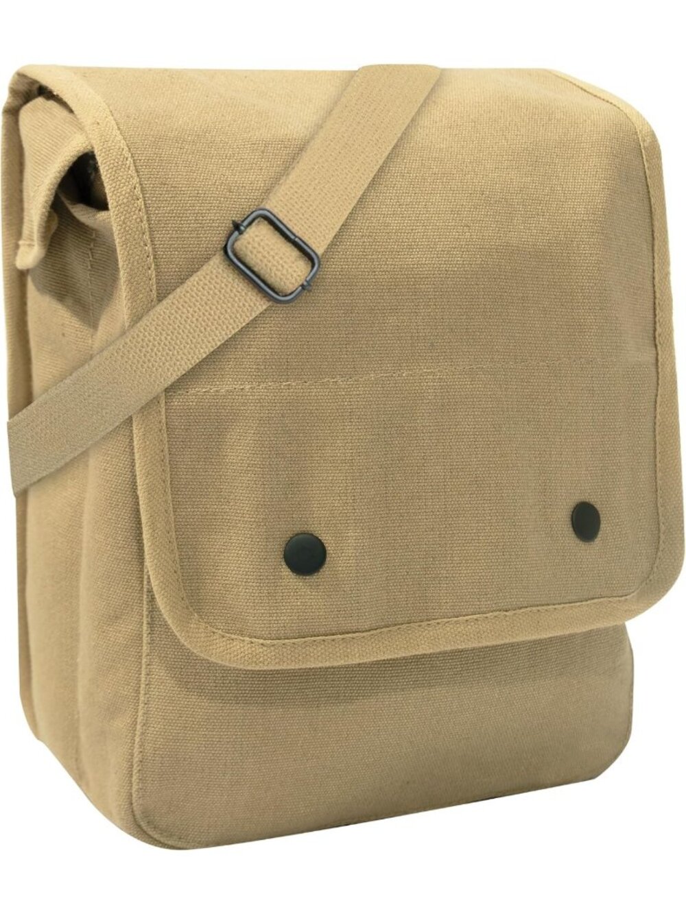 Heavyweight Canvas Crossbody Bag with Organizer Pocket & Tablet Storage - Travel